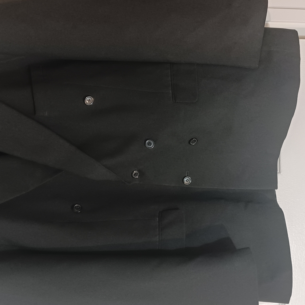 Classic Black Suit with Smooth Texture